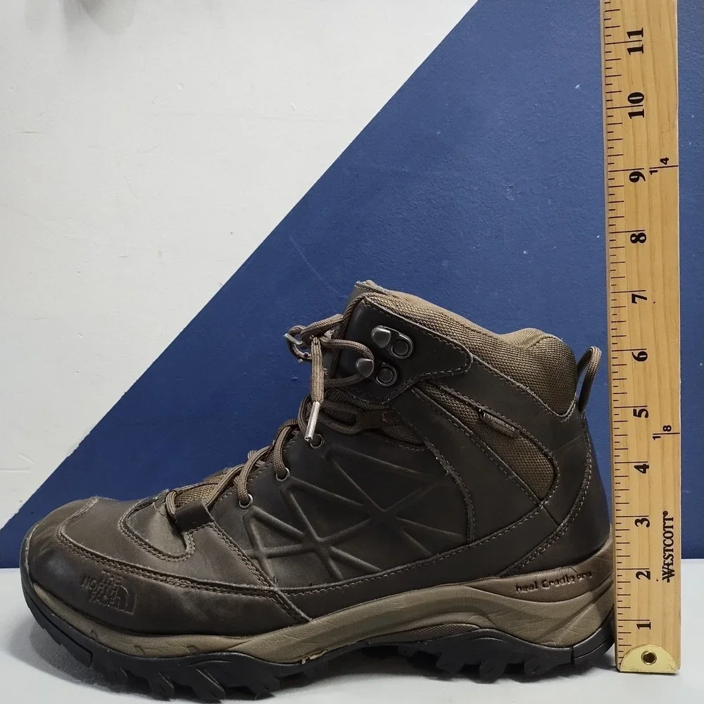 The North Face Storm Mid Waterproof Work Boots Men 11 Brown Insulated TC3W632207
